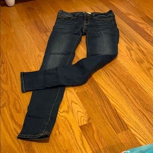 Bullhead black denim dark skinny jean